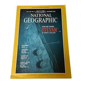 📚1985 NATIONAL GEOGRAPHIC DECEMBER 1985 HOW WE FOUND THE TITANIC 🛥️